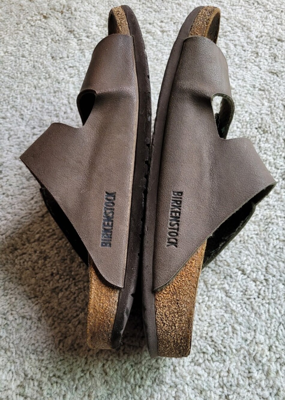 Brown Birkenstocks Size 41 Heel Damage